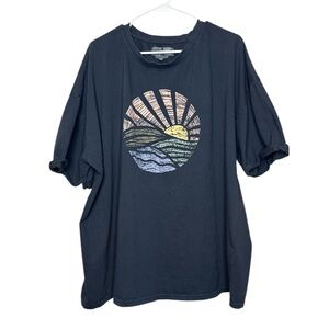 C&C California Women's Graphic Print Sun T-Shirt Size 3X